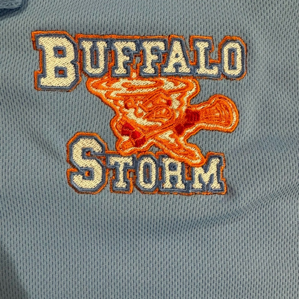 Men’s Light Blue Buffalo Storm XL Holloway Short Sleeve Golf Shirt, great shape